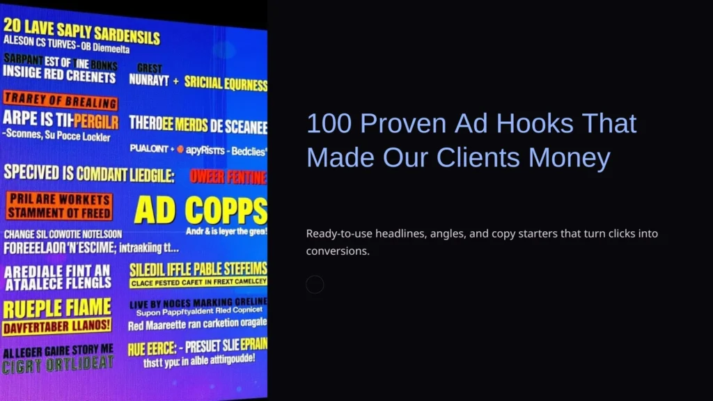 100 Proven Ad Hooks That Made Our Clients Money