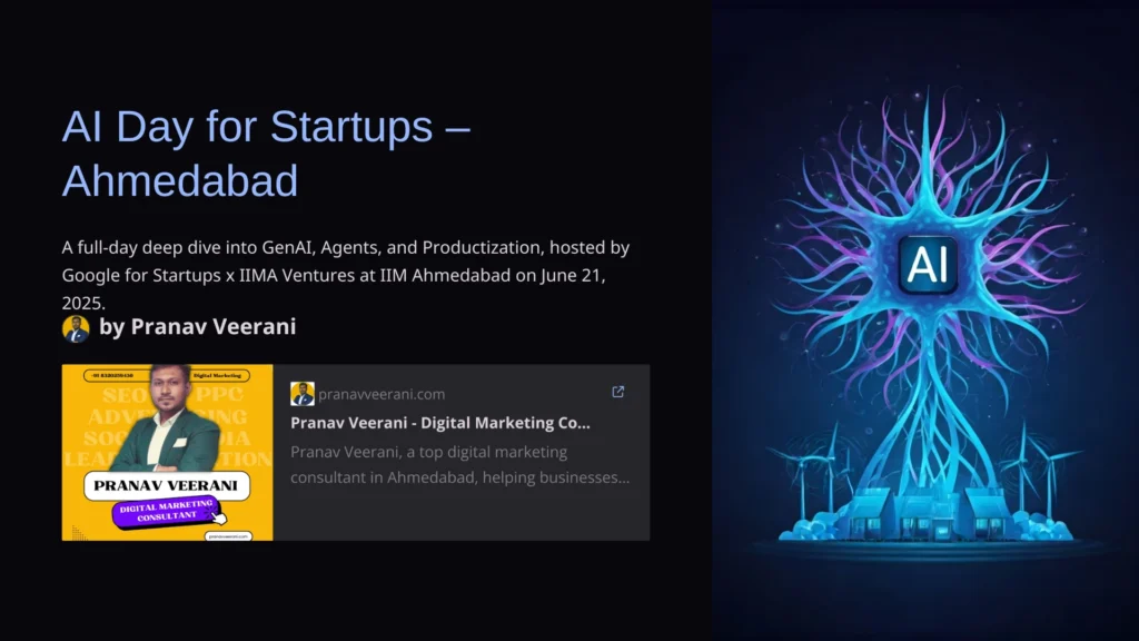 AI-Day-for-Startups-Ahmedabad Google X IIMA