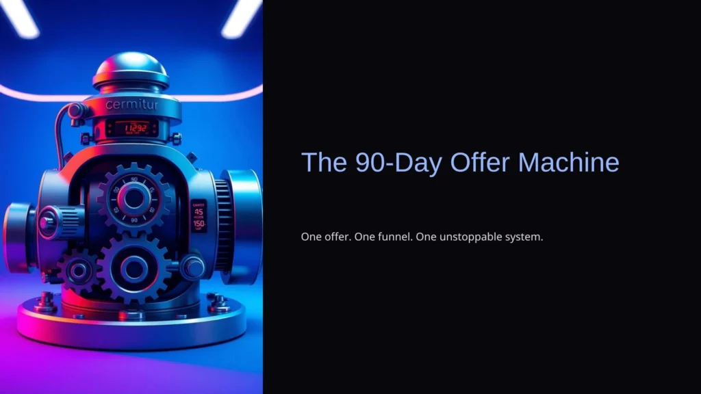 The 90-Day Offer Machine: How to Build, Test & Scale 1 Offer to ₹10L+