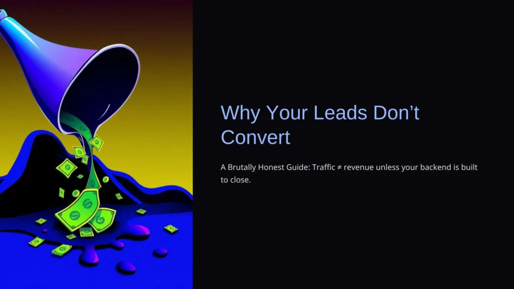 Why Your Leads Don’t Convert: A Brutally Honest Guide