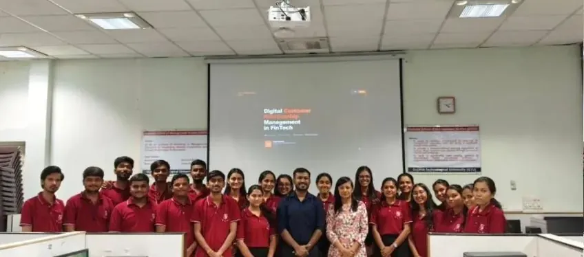 Guest lecture for the GTU GSMS MBA FinTech batch with Pranav Veerani