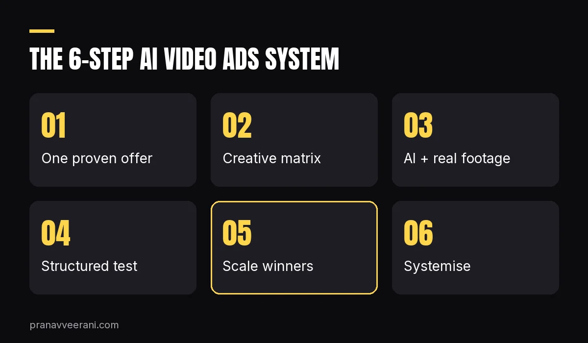 The 6-step system to scale AI video ads for small business clients